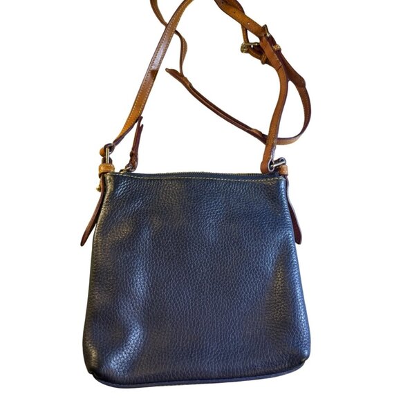 Dooney & Bourke Navy Leather Crossbody Bag With Adjustable Strap - Picture 2 of 12
